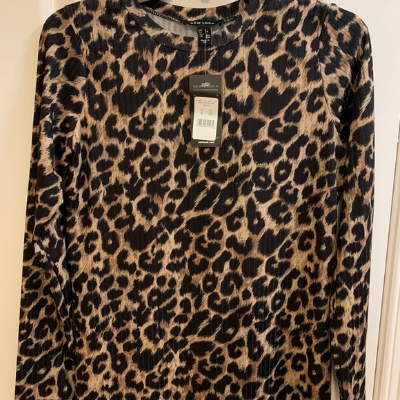 NWT-ASOS New Look midi tunic dress in leopard print - Picture 4 of 6